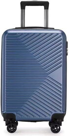 スーツケース キャリーケース 機内持ち込み 35L キャリーバッグ ファスナー式 超軽量 小型 耐衝撃 静音 ダブルキャスター 360度回転 旅行 ビジネス 出張 ブルー 大容量 耐衝撃 隠しフック機