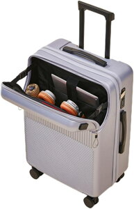 スーツケース キャリーケース フロントオープン 前開き 旅行 出張 USBポート付き TSAロック ビジネス PC収納 機内持込 1泊 2泊 3泊 ダブルキャスター 360度回転 軽量 耐衝撃 大型