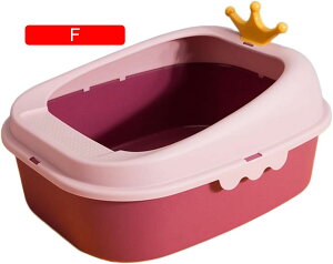 猫用トイレ本体 子猫 オープンタイプ 35*43*20.5cm 猫トイレ 大型 おしゃれ 猫用 トイレ 丸洗い可能 掃除しやすい 砂飛び散り防止 軽量 大きい猫 小さい猫 可愛い キャットトイレ ネコ