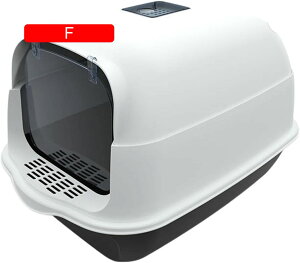 猫用トイレ本体 大きい 密閉型 35*50*33cm 猫トイレ スコップ付き 大きめ 防止 丸洗い可能 耐久性 砂の飛び散り防止 子猫、小柄な猫用 漏れ防止 臭わない 清潔トイレ 大きい 全年齢猫用