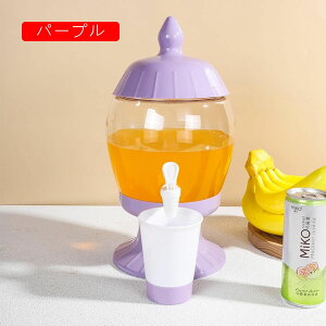 ウォーターピッチャー ポット 冷水筒 ピッチャー 冷蔵庫ポット 蛇口・蓋付き 縦置き ドリンクピッチャー 飲み物DIY 麦茶ポット 3.8L 大容量 水タンク 残量確認可 飲料容器 PP素材 使用・収