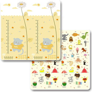 ベビープレイマット 子供用 遊びマット 折り畳み式 両面使用ラグマット 赤ちゃん ベビーマット XPE素材 安全無毒 衝撃緩和 超柔らかい 滑り止め 防水 防音 持ち運びやすい 出産祝い 200*18