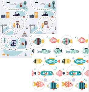 ベビープレイマット 防音 防水 ジム クッション 滑り止め 折りたたみ 軽量子供ゲームパッド 新生児折りたたみマット 防汚 知育促進 ノンスリップ 防カビ 踏み心地良い 保温性 拭ける 子供部