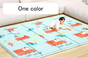 プレイマット ベビー 子どもプレイマット 折り畳み式 ベビープレーマット 衝撃緩和 滑り止め 防水 ベビーマット 子供のゲームパッド 持ち運びやすい XPE素材 安全 無毒 無味 両面使用 194*1