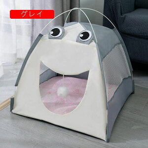ペットテント 動物型 ペットベッド 夏用 やんわり ござ 犬 猫用 テント 窓付き メッシュ 涼しい クール ペットハウス お手入れ簡単 洗える キャットハウス 犬のハウス お洒落 犬用グッズ ペ