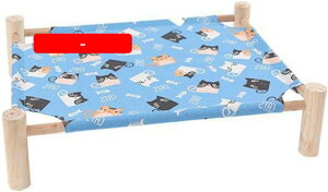 ペットベッド 木製品 犬用コットベッド 滑りにくい裏生地 室内用 お手入れ簡単 地面から離れ キャンプ 春夏 湿気や寒さを隔離する 猫ハウス 可愛い 脚付きコット型 気持ちよくリラックス