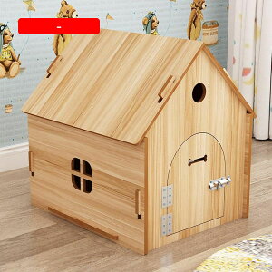 ペットハウス 別荘外観 木製品 通年適用 組み立て簡単 室外 室内 ペットベッド 頑丈 滑りにくい裏生地 猫小屋 犬小屋 お手入れ簡単 猫 子型犬用 可愛い おしゃれ 耐久性 安定性 気持ちよくリ
