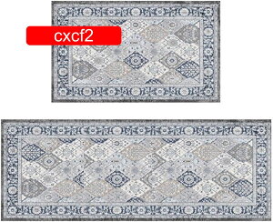 ロングマット キッチンマット 厨房 ドアマット 汚れ落とし 浴室 カーペット 台所 バスルーム すべり止め 長持ち cxcf4 45*120cm ポリエステル繊維 折畳 収納便利 欧風 幾何学柄 丸洗