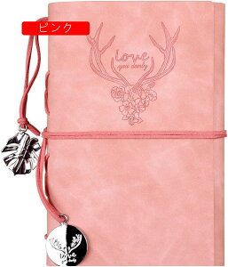 ビンテージレザーノート ヴィンテージフルグレインレザー 手帳 ラベルジャーナル ノートダイアリー A6 表紙デザイン:無地 男性と女性のための弾性ストラップと毎日のメモ帳カバー ダイア