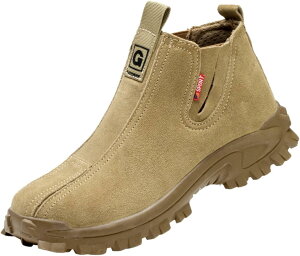 安全靴 本革 スエード レザー サイドゴア セーフティーシューズ メンズ レディース 作業靴 鋼先芯 耐? 防刺 滑らない 軽量 柔らかい 工場 製造 軽工業 屋内作業 通気 疲れにくい 春靴 夏靴