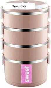 弁当箱 ランチボックス お弁当箱 ステンレス 保存容器 大容量 1段 2段 3段 4段 運動会 ファミリー ピクニック 軽量 携帯便利 ハンドル付き 女性 (ブルー XL) 積み重ね可能 レイヤードデ