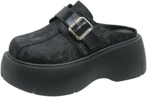 スリッポン レディース 厚底 紐なし スニーカー ハイヒール10cm デッキシューズ かかとなし おしゃれ ストーム プラットフォーム 走れる スリッパ ローカット ローファー ぺたんこ 履きやす