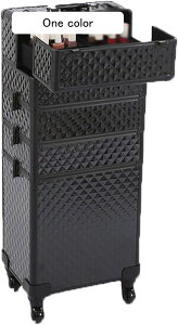 キャリーバッグ 大容量 収納ケース キャスター付き キャリーボックス プロ 仕切り 鍵付き アート用品収納 4層 耐久性 簡単に開閉 大型メイクアップキャリングケース 出張 旅行用 プレゼント