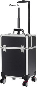 プロ用メイクボックス キャスター付き メイクキャリーケース プロ仕様 大容量 鍵付き 大容量化粧台 アルミ ハンドル付き たくさん収納 メイク収納 化粧品収納 ネイル収納 美容師 出張 旅行