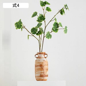 造花セット 枯れない花 花瓶付き 一輪挿し 永遠の花 陶器花器 シンプル花器 磁器花器 陶器花瓶 フラワーアレンジメント用花器 生け花用花器 和風 日系 インテリア飾り 創意装飾 寝室装飾 ガ