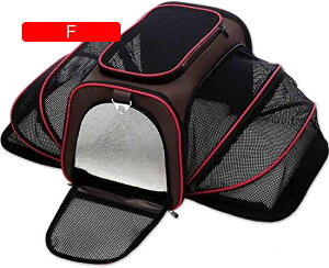 ペットキャリーバッグ 小型犬 猫キャリーバッグ ペットバッグリュック 小型犬キャリーケース ペットハウス 拡張可能 通気性 折りたたみ 旅行 通院 避難 買い物 散歩 お出かけ便利 長さ45cm×