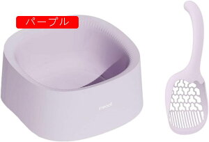 猫トイレ本体 ワイドサイズ オープンタイプ 大型 深め 猫砂ボックス 猫用品 子猫 成猫 可愛い 砂飛び散り防止 大きい 広々サイズ 掃除簡単 スコップ付き 抗菌防臭 キャットトイレ イエロー 5