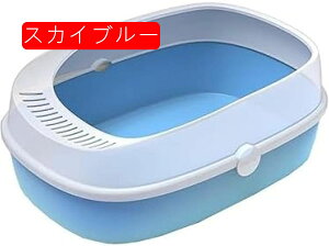 半密閉式 猫トイレ 猫用トイレ本体 大きい 猫トイレ スコップ付き 大きめ 防止 丸洗い可能 耐久性 砂の飛び散り防止 子猫 小柄な猫用 漏れ防止 臭わない 清潔トイレ 全年齢猫用 大きい
