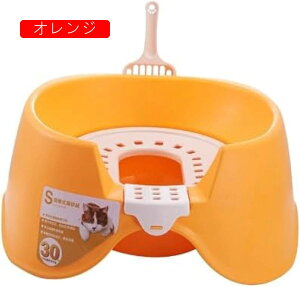 オープントップペット用トイレ砂トレイ猫砂盆地あらゆる種類の猫砂用に高さを高めます 緑