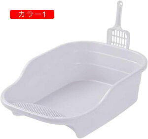 猫トイレ 大型 飛び散らない ハーフクローズド 猫トイレ 大型 飛び散らない ハーフクローズド 猫 ネコ トイレ 本体 大きい 大きめ 一体化設計 掃除しやすい 砂 ペットトイレ 両用可 おしゃれ