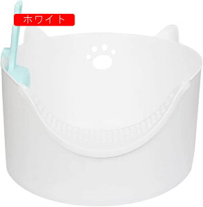 猫トイレ 猫トイレ本体 ネコ トイレ本体 ネコベッド 多機能 オープンタイプ 大きめトイレ ゆったり 飛び散り防止 丸洗い可能 清掃便利 シンプルなデザイン 組立て不要 おしゃれ ペットトイ
