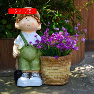 観葉植物植木鉢 寄せ植え 草花 ニンジン栽培 野菜栽培 花栽培適用 フラワーポット 植木鉢 大きい鉢 樹脂材質 割れにくい スタイリッシュ ハーブ鉢 置物 庭のインテリア F 庭の置物 フィギュ