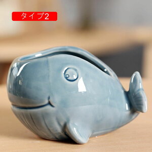 多肉植木鉢 サボテンポット おきもの 陶器 フラワーポット 広口 セラミック タイプ4 北欧 置物 可愛い 観葉植物ポット サボテン鉢 F ホームインテリア オーナメント 癒しグッズ 北欧の工芸品