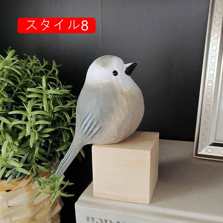 楽天市場】小鳥 木製 インテリア 雑貨 置物 オーナメント オブジェ 