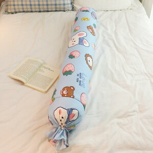 ロングクッション キャンディー 円柱形 横向き寝 抱き枕 在宅ワーク 苺柄 綿 マシュマロ ロングまくら 通気性 かわいい ボルスタークッション 低反発 長い ベッド ストレートネック枕 快眠