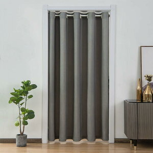 階段 カーテン ドアカーテン のれん 無地 間仕切りカーテン 目隠し 間仕切り 取付け簡単 暖簾 シンプル つっぱり式 つっぱり棒対応 ブルー お店用 入り口 65*180 寝室 部屋 キッチン居間