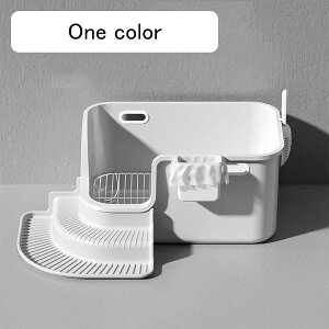 犬トイレ 犬砂トイレボックス 掃除簡単 小型犬 大型犬 段階付き ステンレスマッシュ 犬用トイレボックス 深いトイレ 猫用トイレボックス ウサギ 飛沫防止 滑り止め 屋外屋内 65x43x33cm