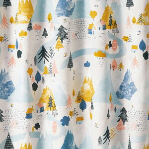 DESIGN LIFE ���L���} �Ռ��J�[�e���y�T�C�Y�F��100cm×��135cm�z�y2���g�z�X�~�m�G YUKIYAMA ���{���Ռ�3�� �E�H�b�V���u�� �`��L�����H�����J�[�e�� [V1354�EV1355]