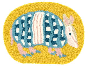 DESIGN LIFE �A���N�A���}�W�� �}�b�g�y�T�C�Y�F��45cm×60cm�z�y���{���zARUKU ARMADILLO MAT �h�_�j���H ����~�߉��H���փ}�b�g �t���A�}�b�g �t�b�g�}�b�g