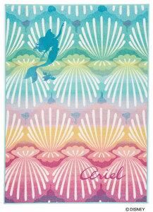 プリンセス シェルフィッシュラグ マット【サイズ:約133cm×185cm】インド製Disney/PRINCESS/Shell fish RUG【DRT1066】床暖対応 遊び毛防止ディズニー スミノエ ラグマットシリーズ