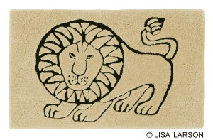 ���T�E���[�\�� �N���t �}�b�g�y�T�C�Y�F��45cm×75cm�z[QB6112-65]�J���[�F�x�[�W�� ���C�I���̕��f�U�C�i�[�Y�u�����h LISA LARSON���OK ����ɂ������H ���փ}�b�g ���[���}�b�g