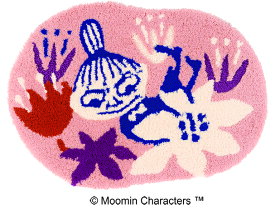 ムーミン キャラクターズ コバナ マット【サイズ：55cm×75cm】日本製Moomin Characters KOBANA MAT防ダニ 玄関マット 北欧インテリア