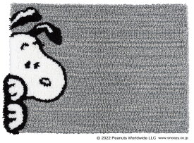 ピーナッツ チラリ マット【サイズ：45cm×65cm】日本製Peanuts Worldwide LLC chirari matスヌーピー キャラクター ちらりマット防ダニ加工 滑り止め加工 アクリル製玄関マット フットマット サイドマット