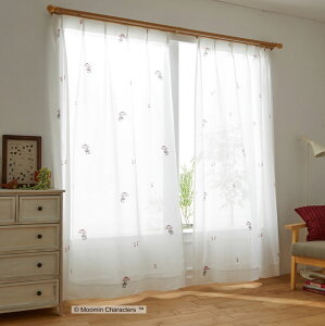 [~ LN^[Y Au [XJ[eyTCYF100cm×198cmzy1z{Moomin Characters UMBRELLA lace curtainEHbVu VA[[X J[e