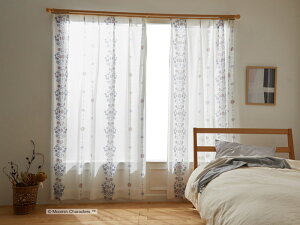[~ LN^[Y tH[NC [XJ[eyTCYF100cm×133cmzy1z{Moomin Characters FOLK LINE lace curtainEHbVu VA[[X J[e