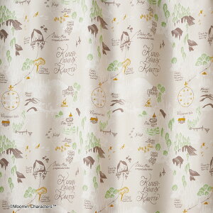 [~J̒n} ՌJ[eyTCYF100cm×200cmzy1zMoomin Characters curtain[~LN^[Y J[eEHbVu `LH Ռ2{ J[e [A1020][A1