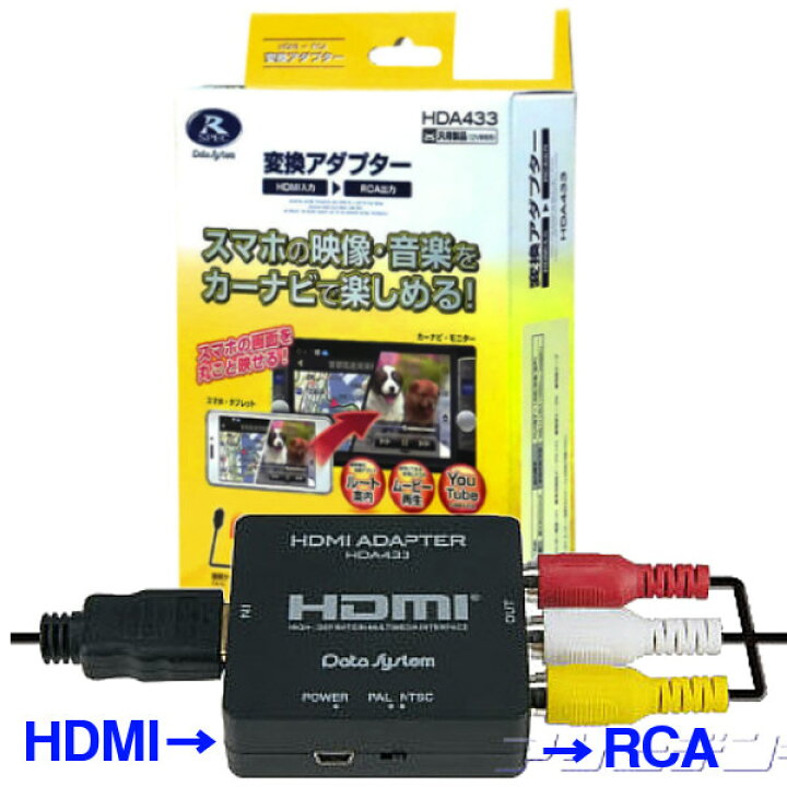 楽天市場】【送料無料】データシステムHDMI→RCAコンポジットAV変換 