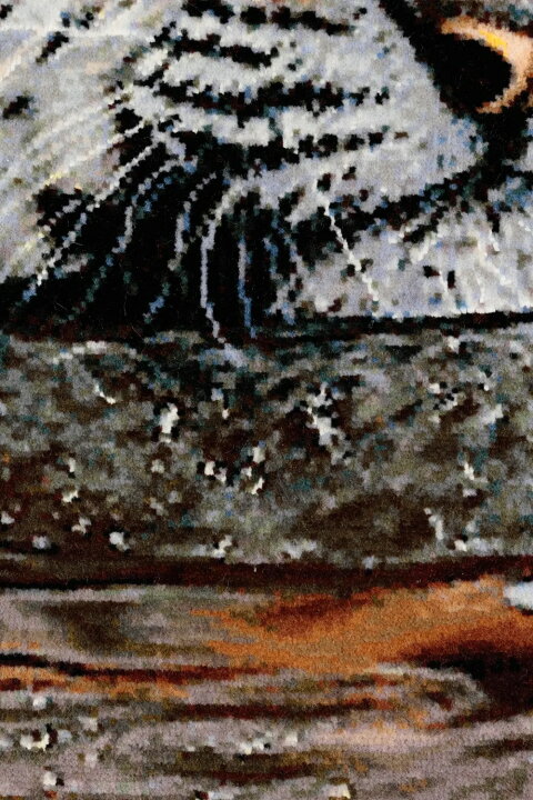 楽天市場】ペルシャ絨毯 タブリーズ産 ウール シルク 約60cm x 80cm  