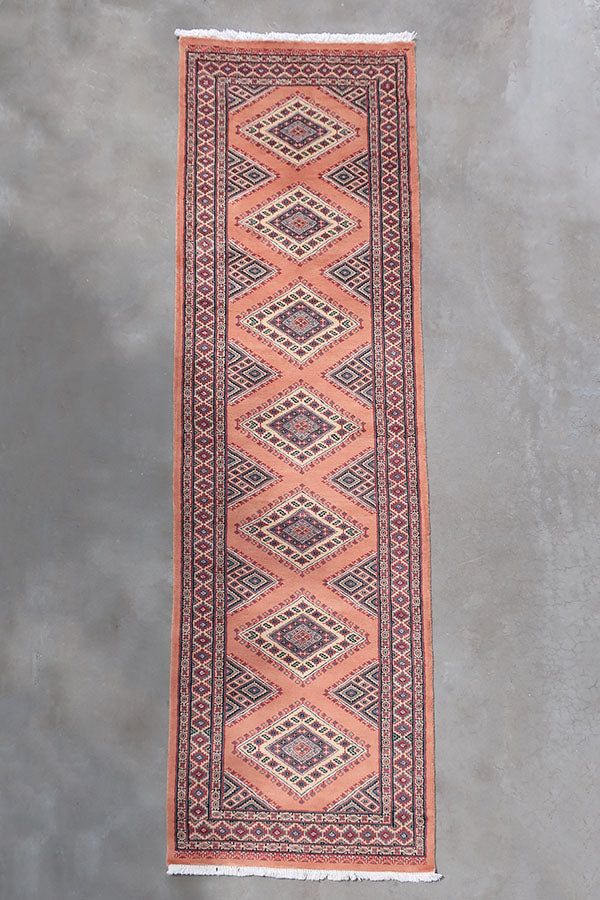 楽天市場】パキスタン絨毯 約77cm x 260cm ランナー 細長 長方形 