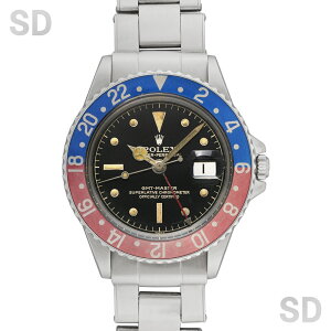 y60񃍁[zROLEX bNX GMT}X^[ 1675 ubN~[/bhu[x[ Y yAeB[Nz