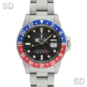 y60񃍁[zROLEX bNX GMT}X^[ 16750 ubN/bhu[x[ Y yAeB[Nz
