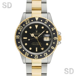 �y������60�񃍁[���zROLEX �����b�N�X GMT�}�X�^�[ 16753 �u���b�N/�u���b�N�x�[�� �����Y �y���B���e�[�W�E�A���e�B�[�N�z