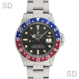 �y������60�񃍁[���zROLEX �����b�N�X GMT�}�X�^�[ 1675 �u���b�N/�}�[�N7/���b�h�u���[�x�[�� �����Y �y���B���e�[�W�E�A���e�B�[�N�z