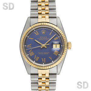 �y������48�񃍁[���z ROLEX �����b�N�X �f�C�g�W���X�g 1601/3 �u���[/�v�����g���[�}/�o�b�N���[ �����Y �y���B���e�[�W�E�A���e�B�[�N�z