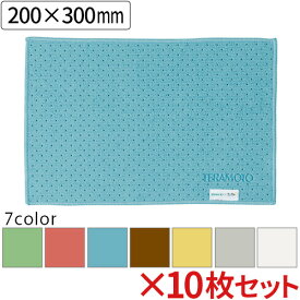 【全色対応B3】テラモト FX制菌クロス(TioTio) 200×300mm 10枚セット