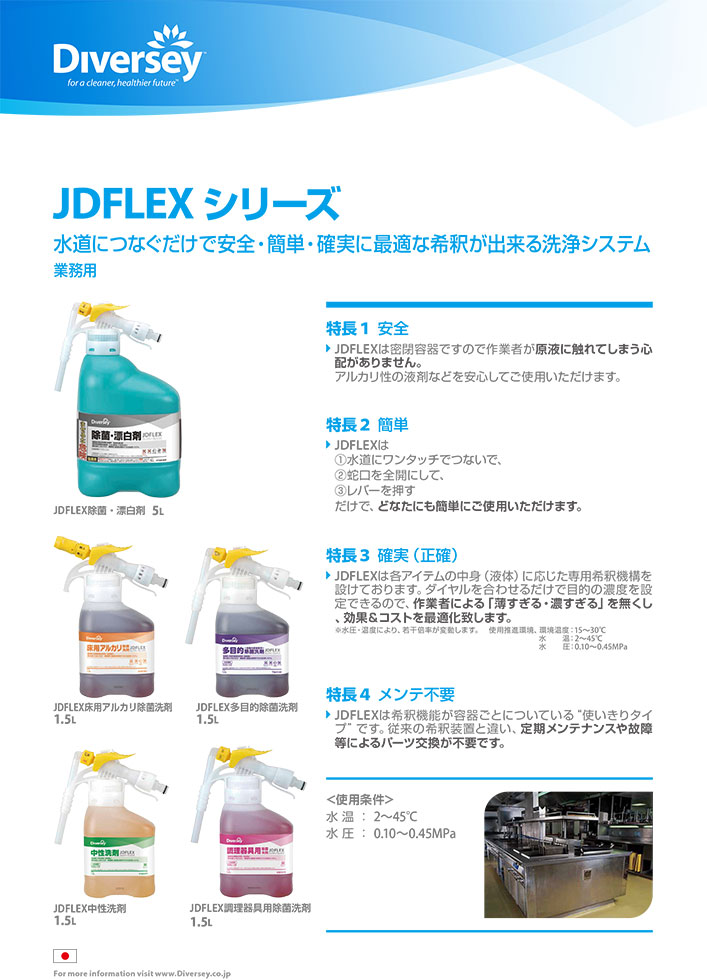 楽天市場】【送料無料】シーバイエス JD-FLEX 床用アルカリ除菌洗剤